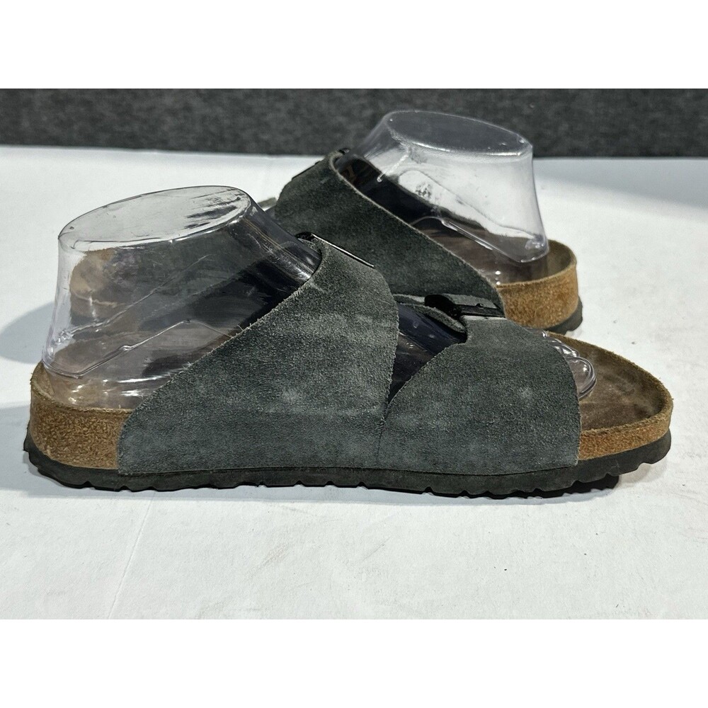 Birkenstock Betula Arizona Sandal Women Dark Grey Suede Leather  Size 38 Narrow - Picture 7 of 10